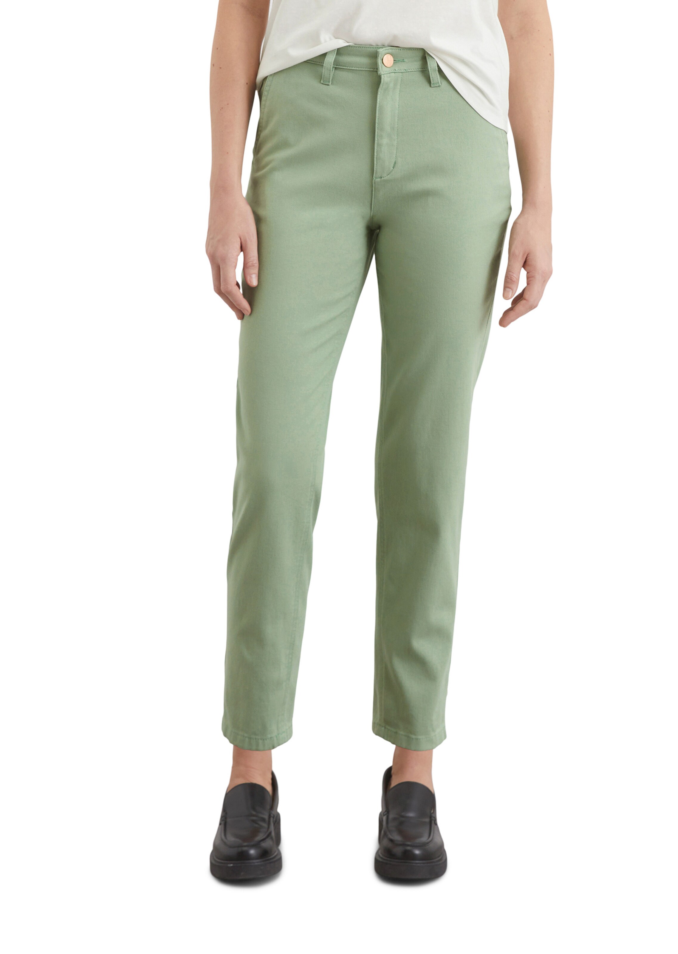 Marc O'Polo Slimfit Hose in Grün: Vorderseite