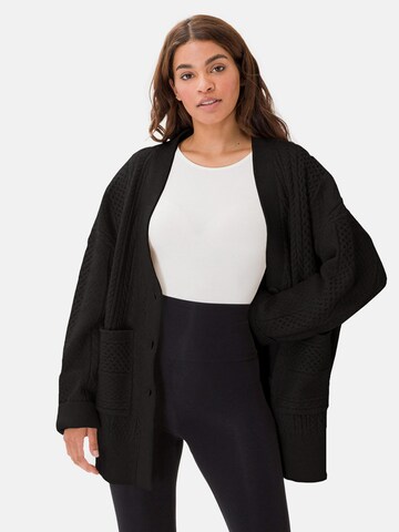 Les Lunes Knit Cardigan 'Alexis' in Black: front