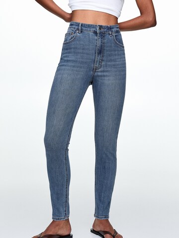 Pull&Bear Skinny Farkut värissä sininen: etupuoli