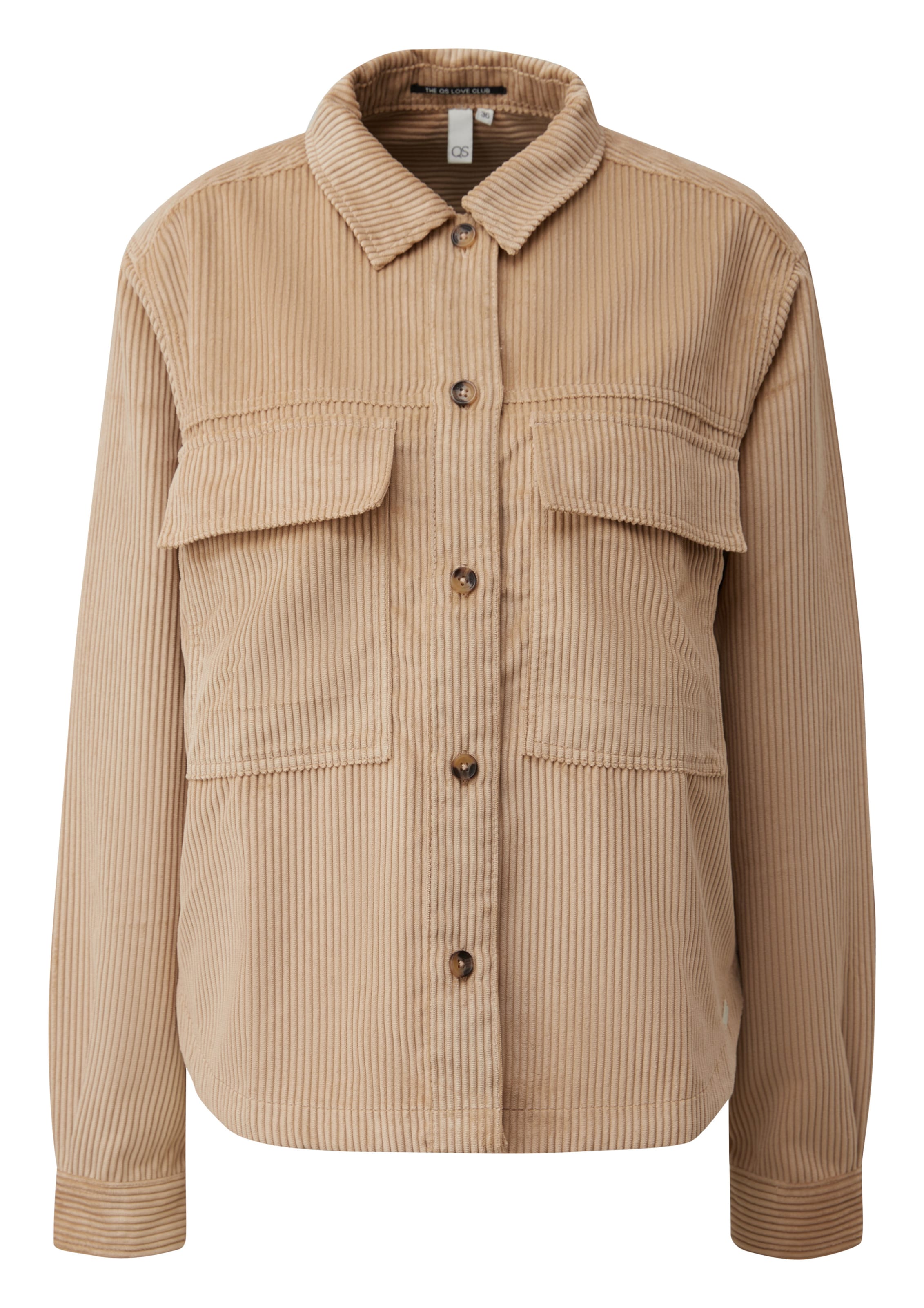 QS Tussenjas in Beige: voorkant