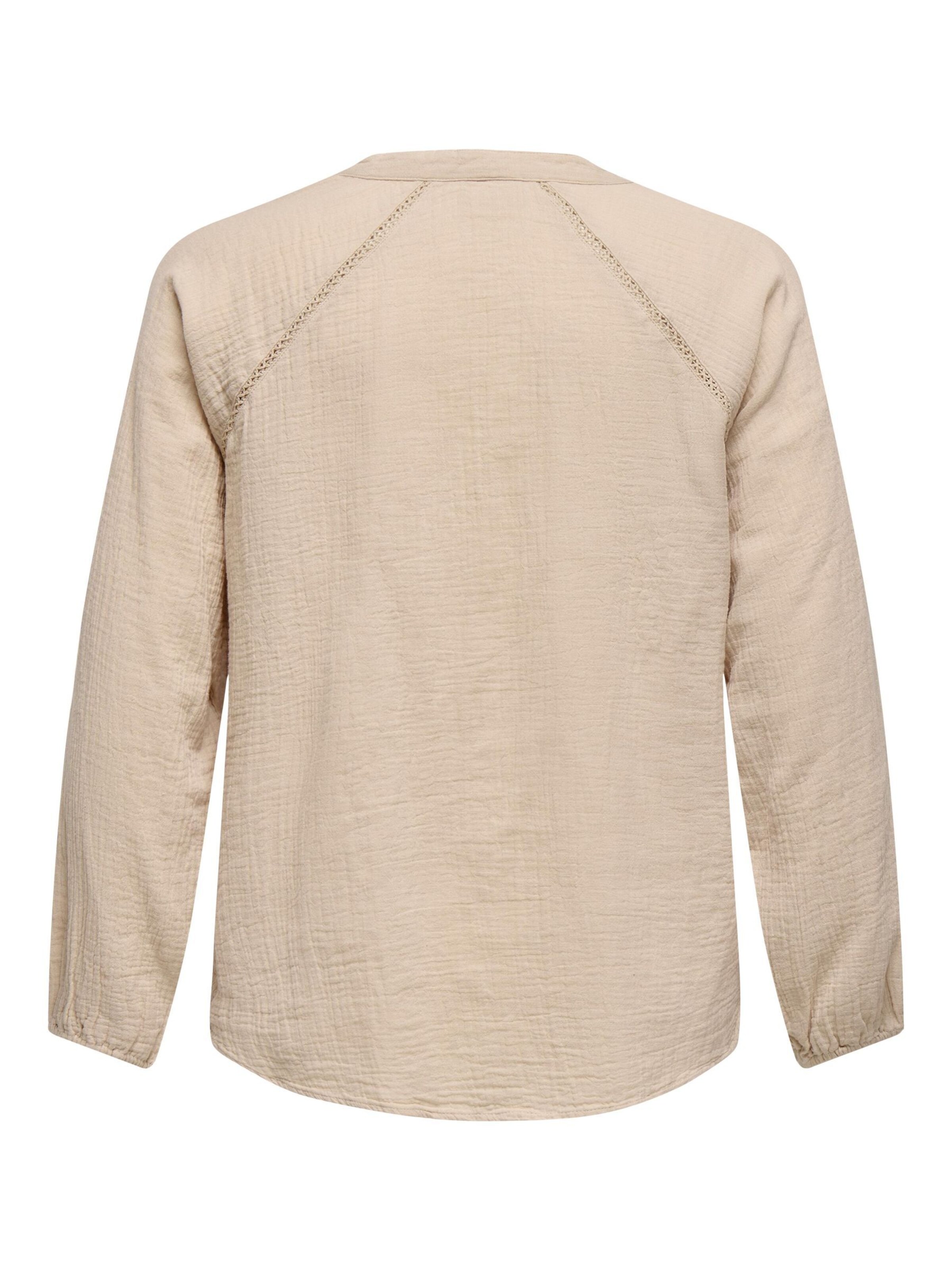 ONLY Carmakoma Bluse 'THYRA' in Beige
