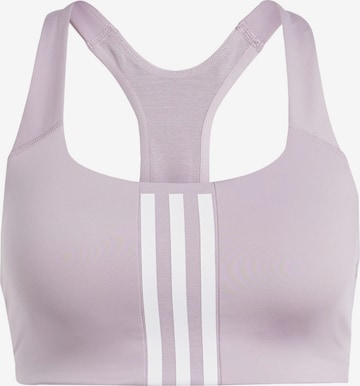 ADIDAS PERFORMANCE Sports Bra 'Powerimpact' in Purple: front