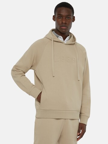 Boggi Milano Sweatshirt in Beige: front