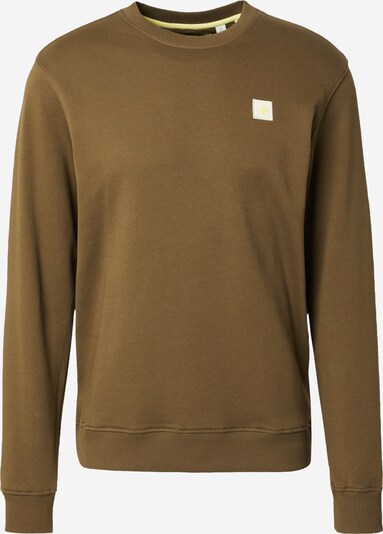 SCOTCH & SODA Sweatshirt 'Essential' in de kleur Geel / Olijfgroen / Wit, Productweergave