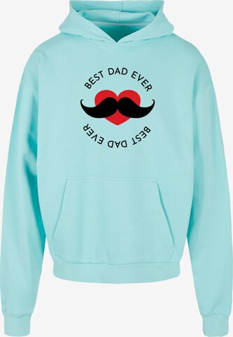 Sweat-shirt 'Fathers Day - Best Dad' Merchcode en bleu : devant