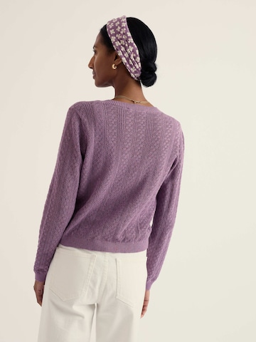 Seasalt Cornwall Knit cardigan 'Willowing' in Purple