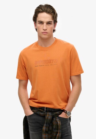 T-Shirt Superdry en orange : devant