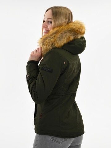 NAVAHOO Winter parka 'Pearl' in Green