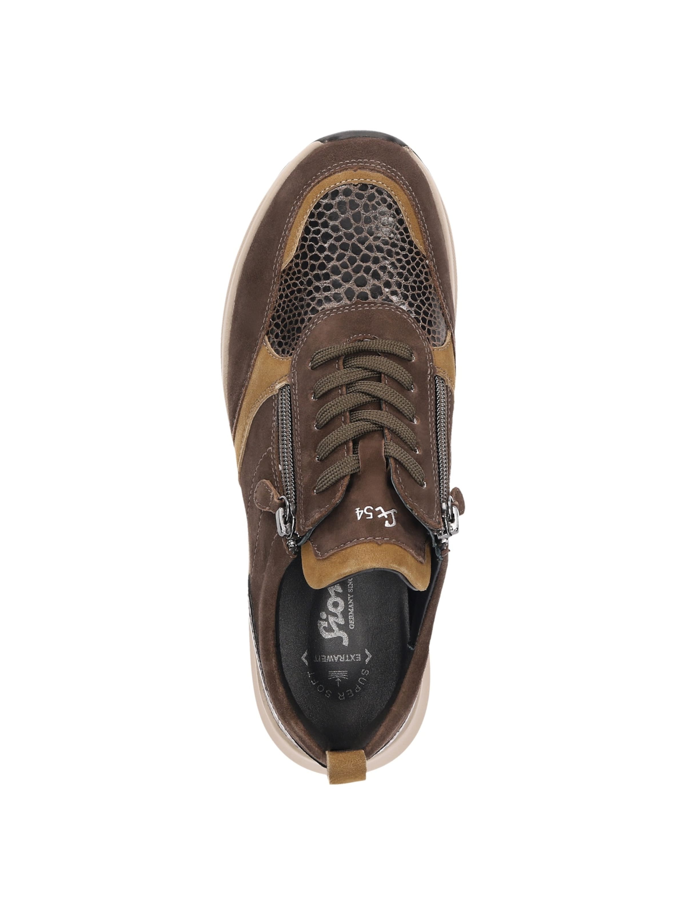 SIOUX Sneakers laag ' Sunivla-704-J ' in Bruin