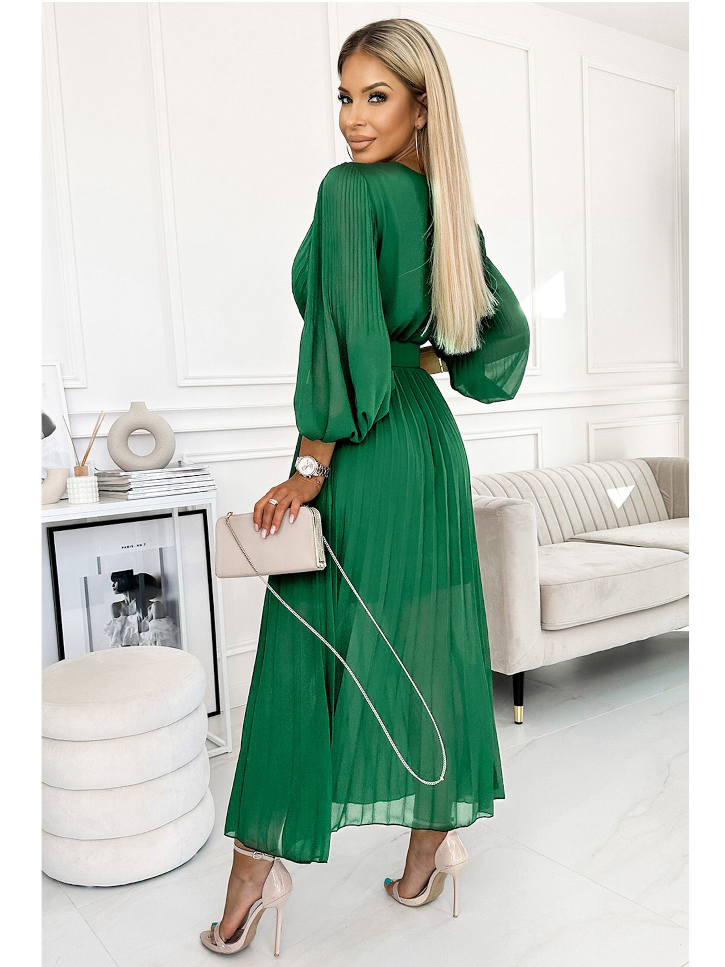 Numoco Kleid 'Klara'‌‌‌‌‌‌‌‌‌ in Grün