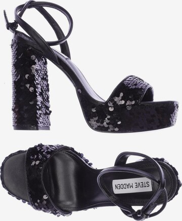 STEVE MADDEN Sandalen 38 in Schwarz: predná strana