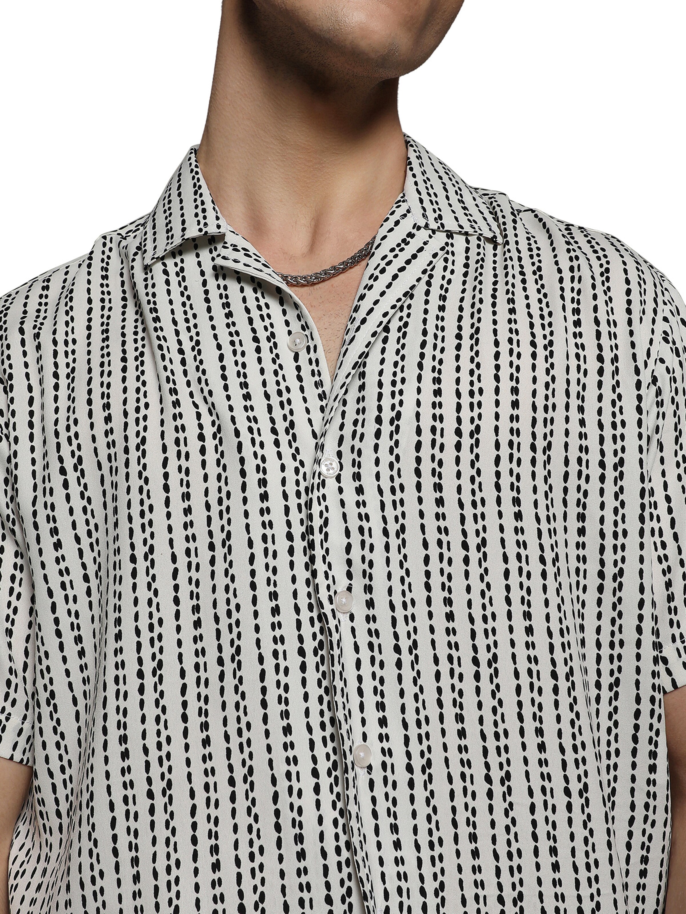 Comfort fit Camicia 'Malachi' di Campus Sutra in bianco