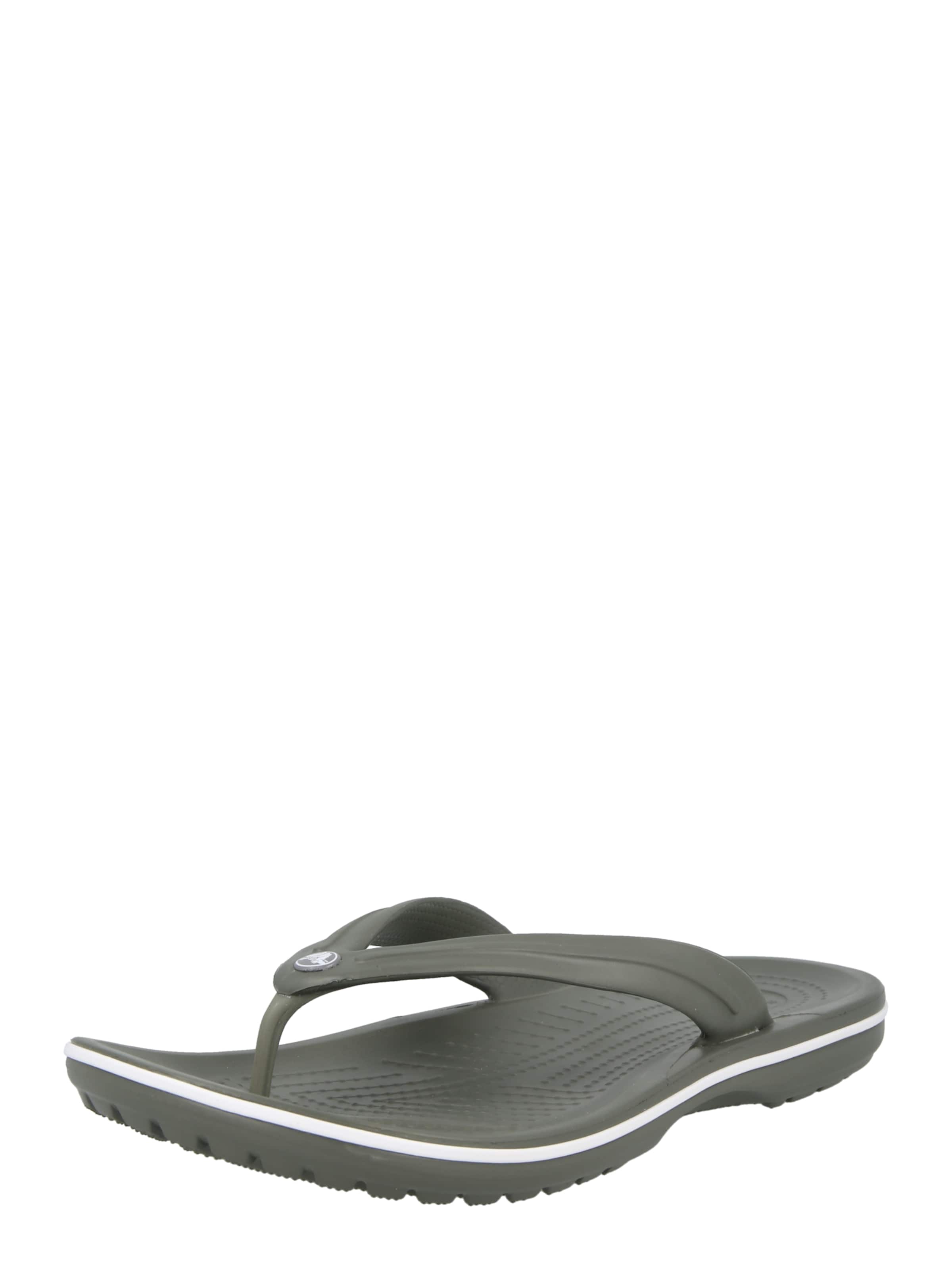 Flip-flops 'Crocband' de la Crocs pe verde: față