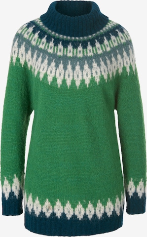 DAY.LIKE Sweater 'Alpaca' in Green: front