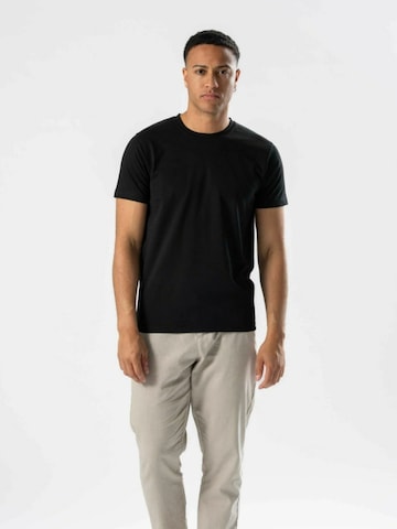 TEESHOPPEN - Ajuste regular Camisa ' Regular T ' en negro: frente