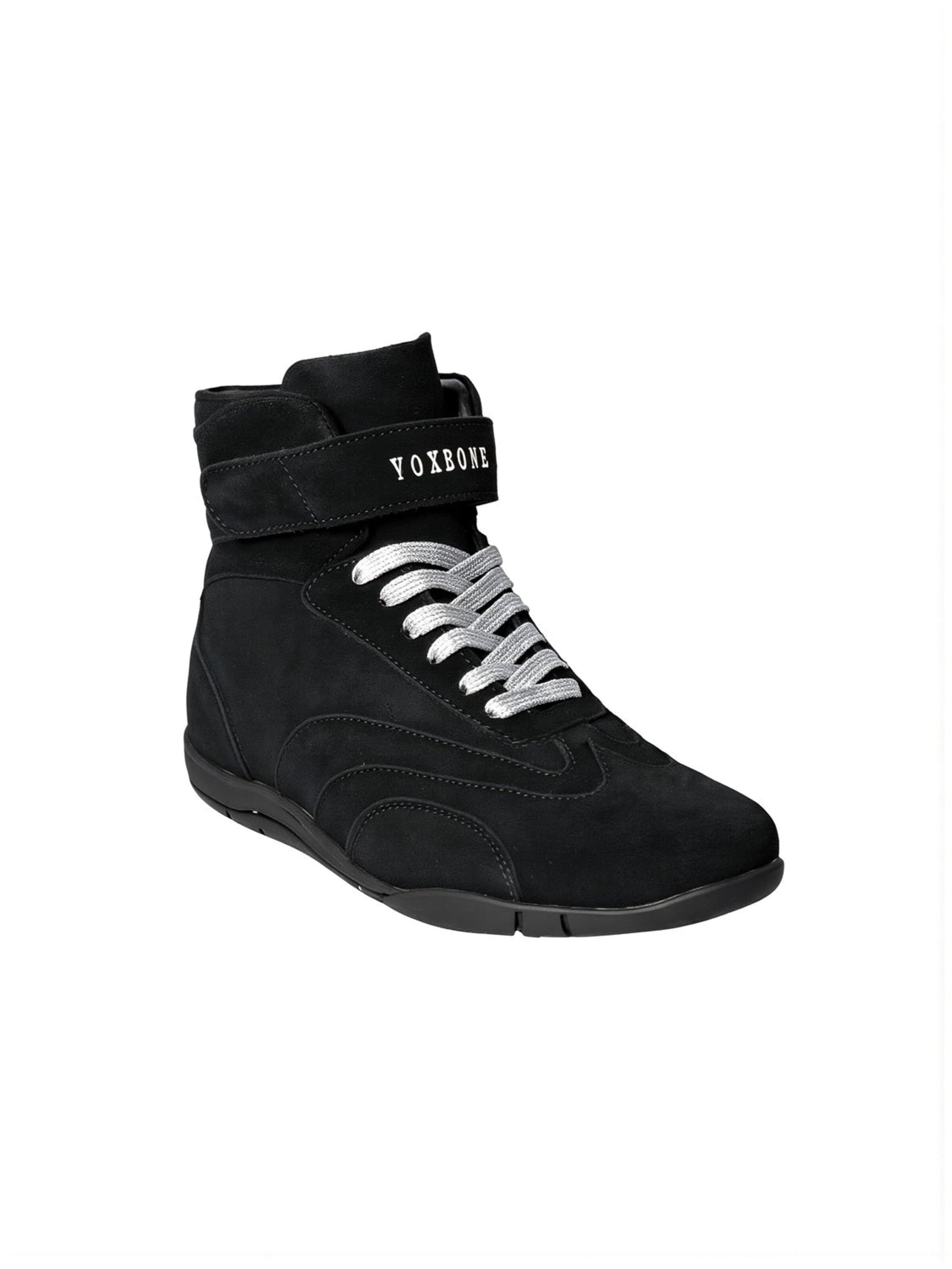 Baskets hautes 'Pat Moss Boots' Yoxeone en noir : devant