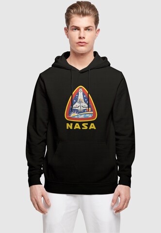 Merchcode Sweatshirt 'NASA - Lift Off' in Black: front