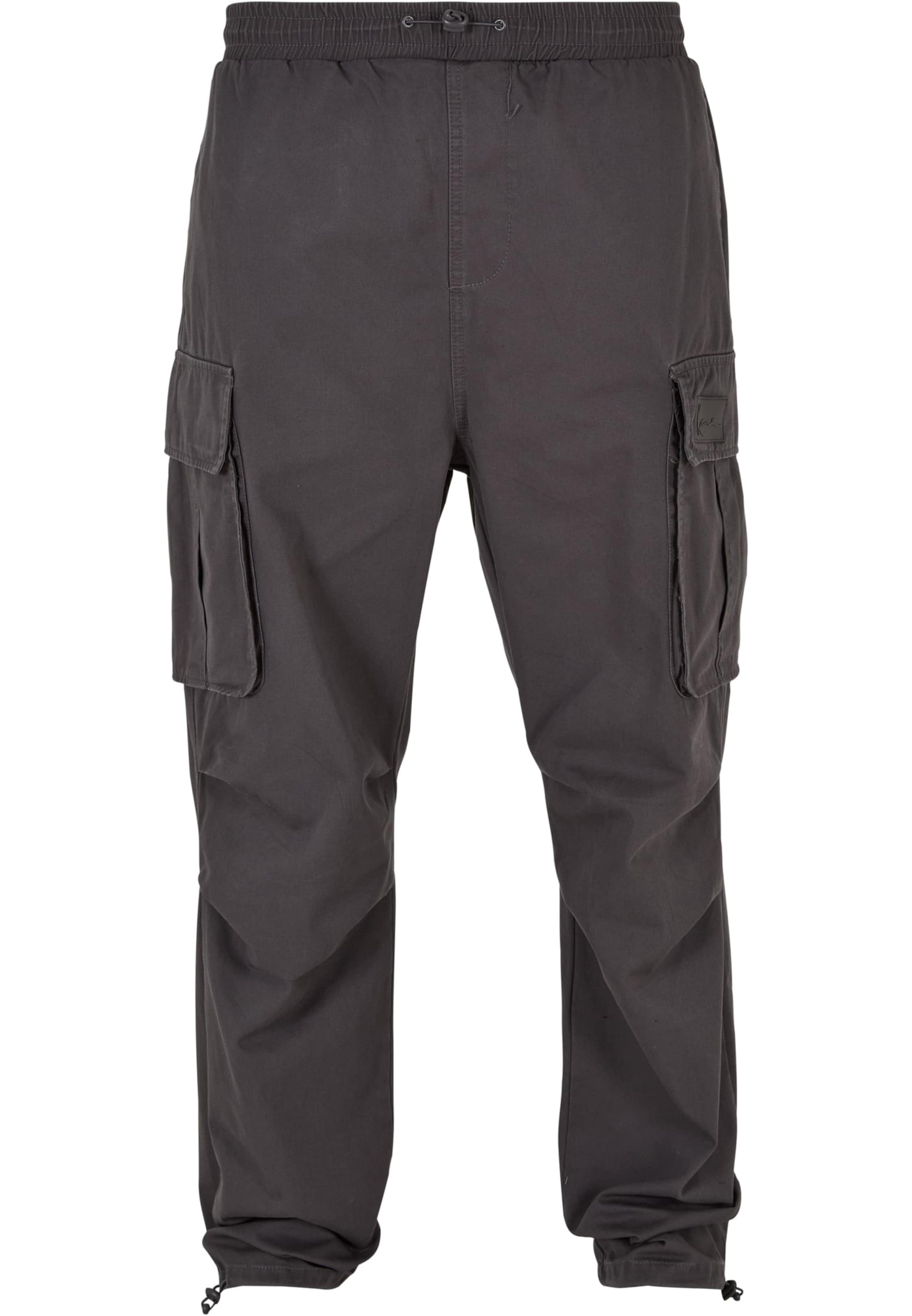 Regular Pantalon cargo Karl Kani en gris : devant
