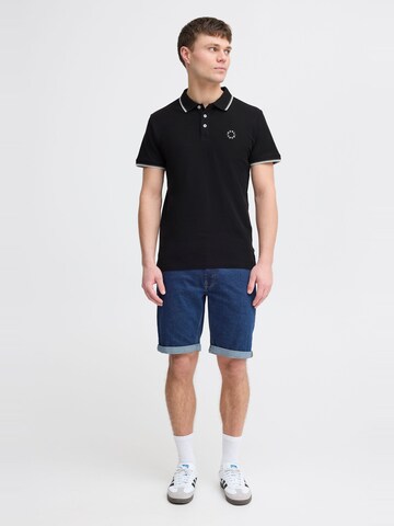 !Solid Poloshirt ' SDHANGI ' in Schwarz