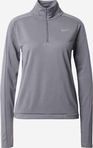 NIKE Функциональная футболка 'Pacer' в Серый: спереди
