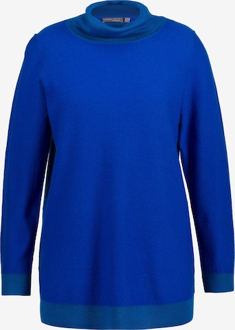 Pull-over Ulla Popken en bleu : devant