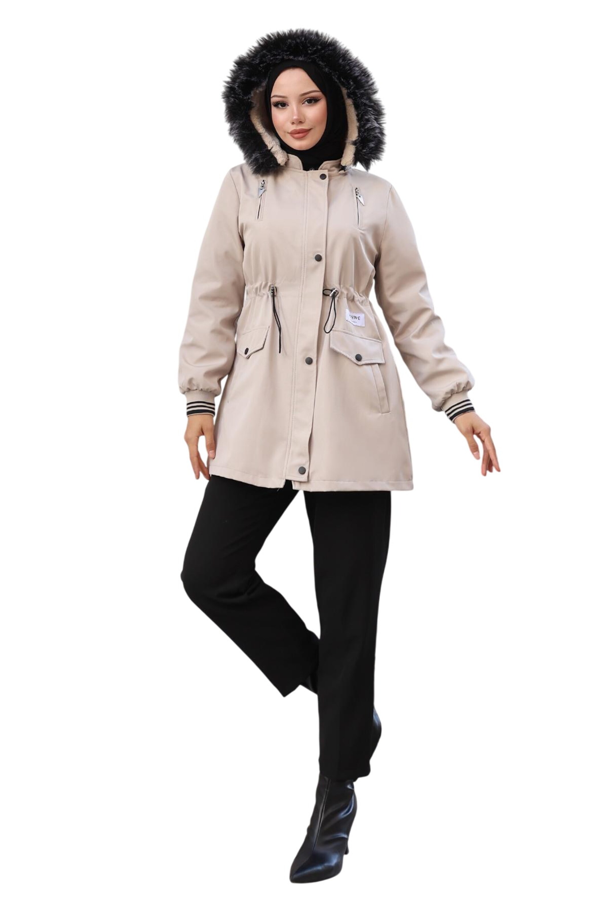 MODAMIHRAM Parka in Beige: Vorderseite