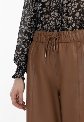 DreiMaster Vintage Loose fit Trousers in Brown