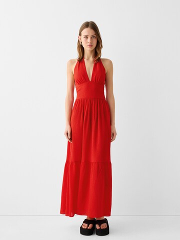 Bershka Letné šaty - Červená