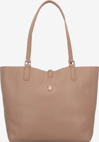 Shopper di U.S. POLO ASSN. in marrone: frontale