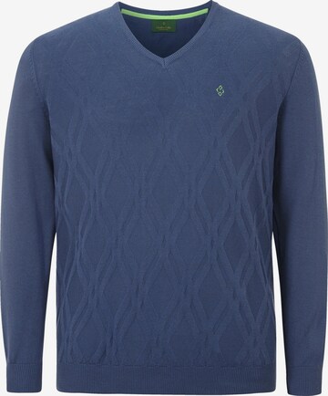 Charles Colby Pullover 'Earl Buan' in Blau: predná strana