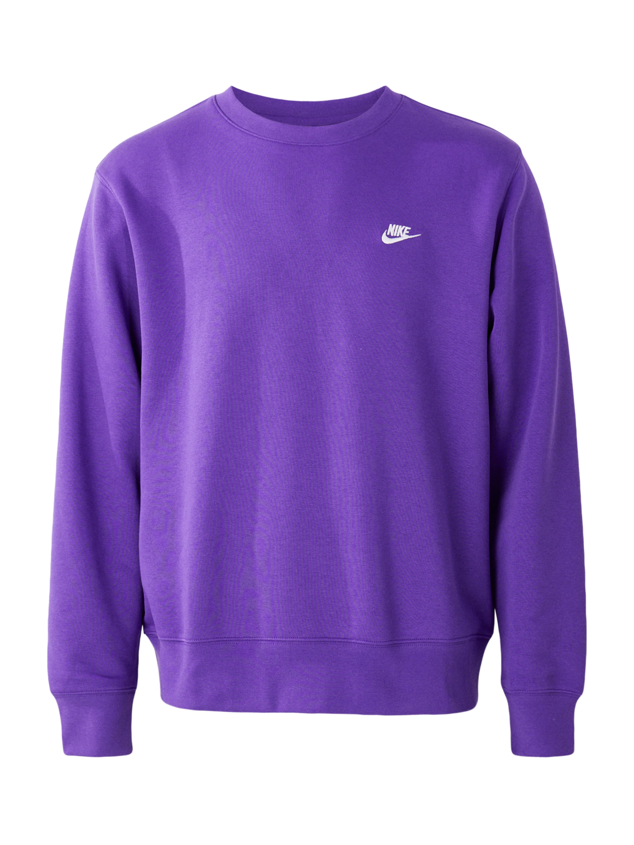 Sweat-shirt 'CLUB' Nike Sportswear en violet : devant