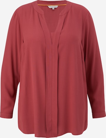 TRIANGLE Blouse in Rood: voorkant