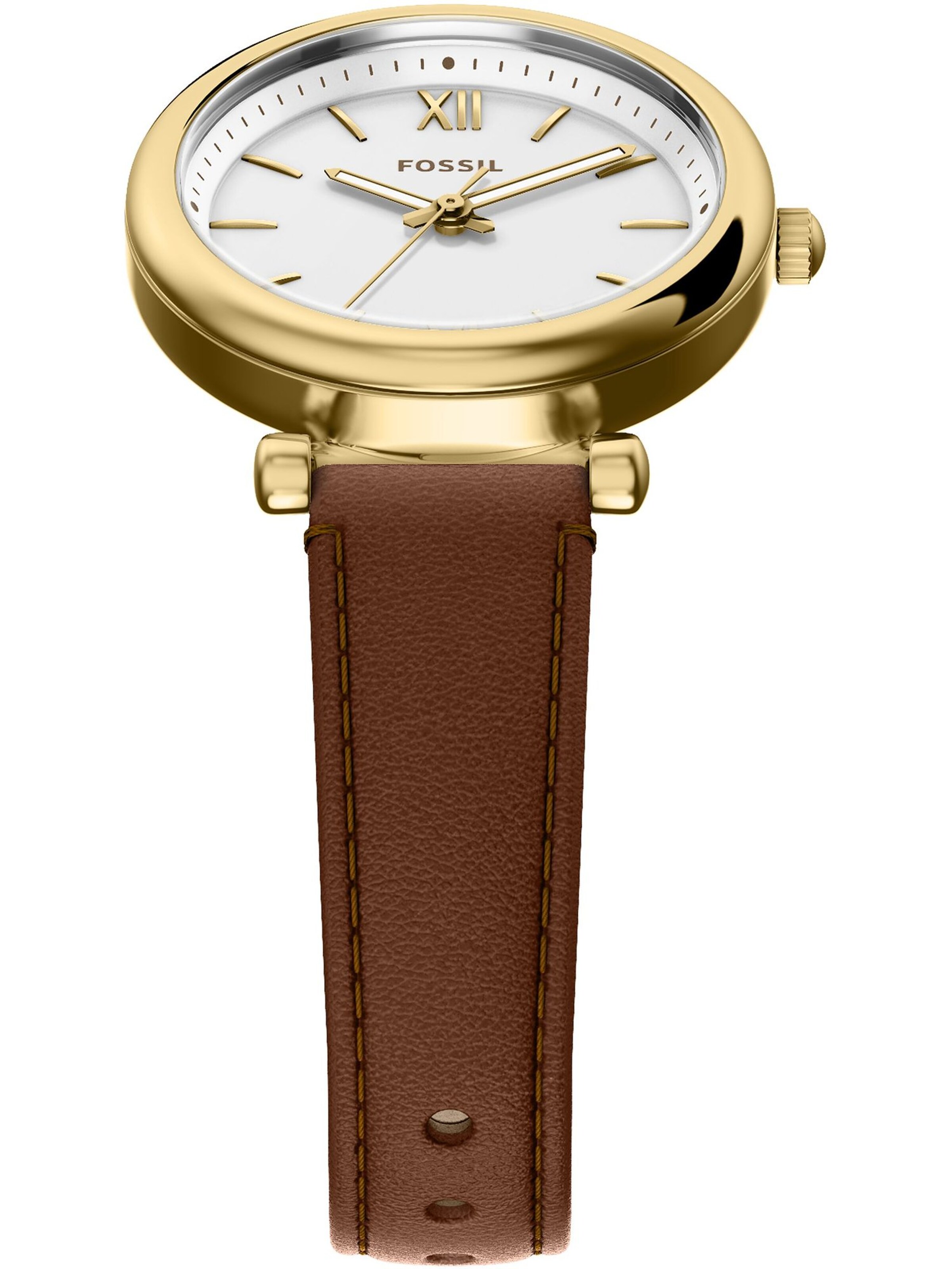 FOSSIL Analoguhr in Braun