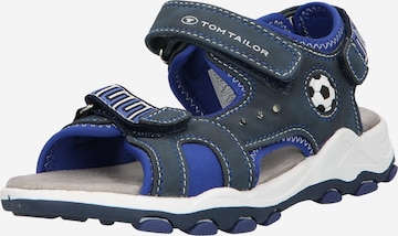 TOM TAILOR Sandals & Slippers in Blue: front