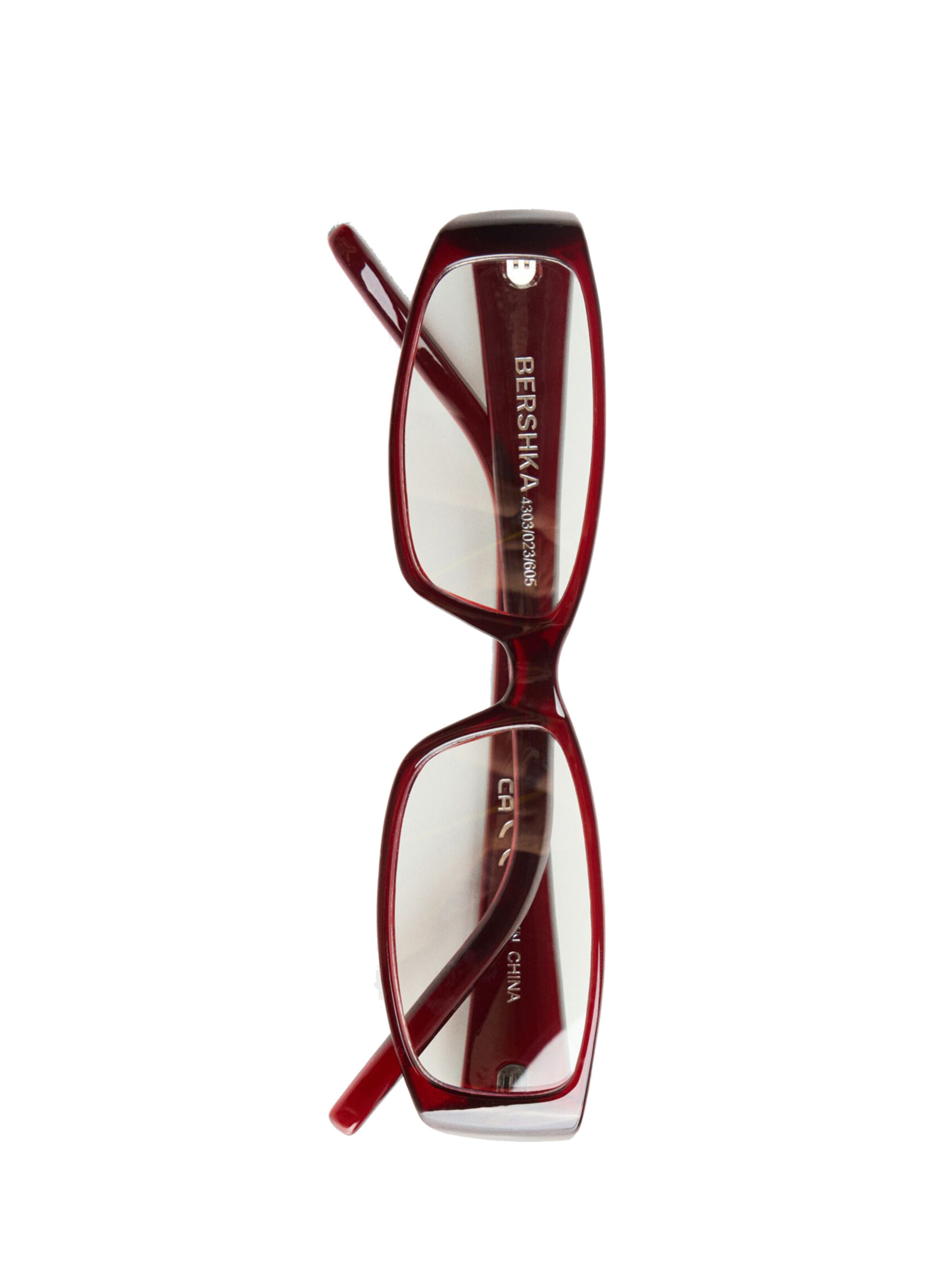 Lunettes de soleil Bershka en rouge
