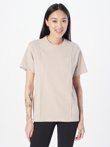 ADIDAS ORIGINALS T-Shirt 'Premium Essentials' in Beige: Vorderseite