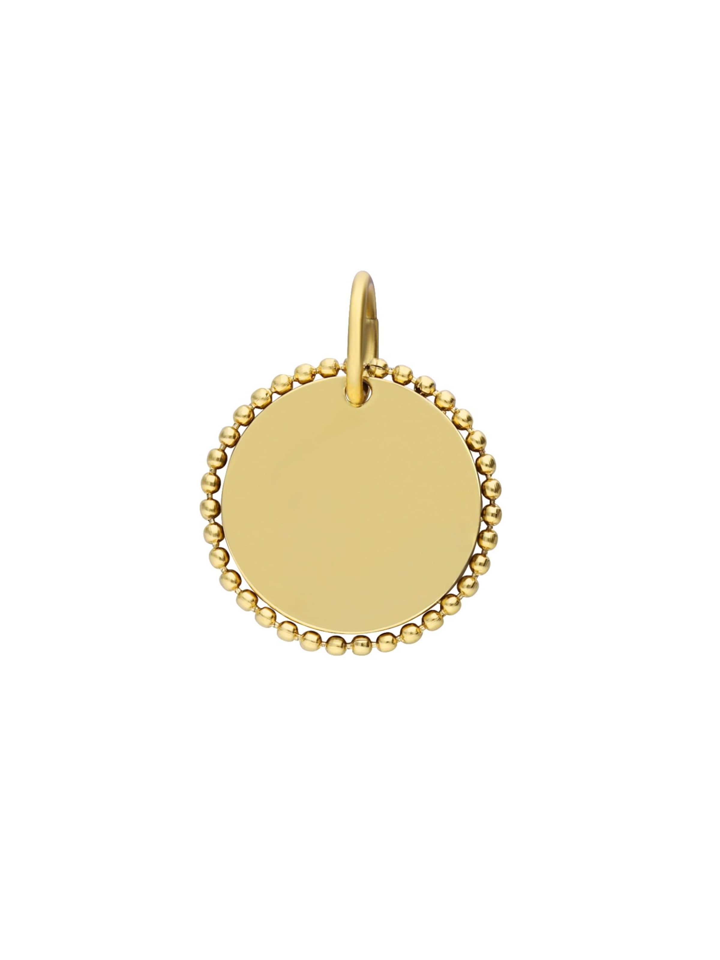 Lucardi Pendant in Gold: front
