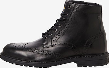 JACK & JONES Lace-Up Boots in Black: front