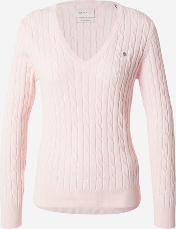 Pullover di GANT in rosa: frontale