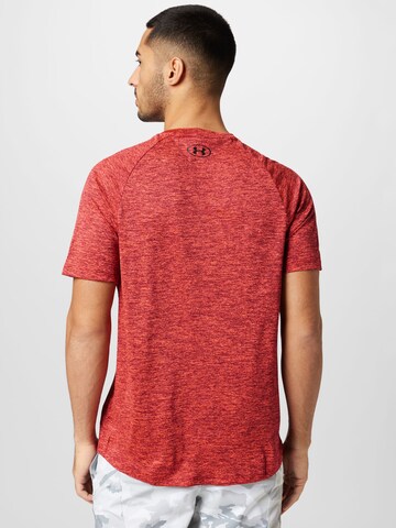 UNDER ARMOUR Regular fit Functioneel shirt 'Tech 2.0' in Rood