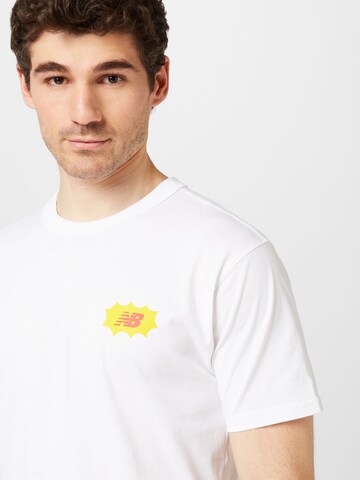 new balance T-Shirt in Weiß