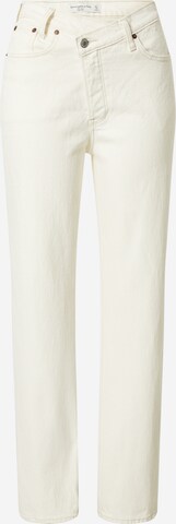 Abercrombie & Fitch Regular Jeans i vit: framsida