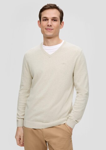 s.Oliver Trui in Beige: voorkant