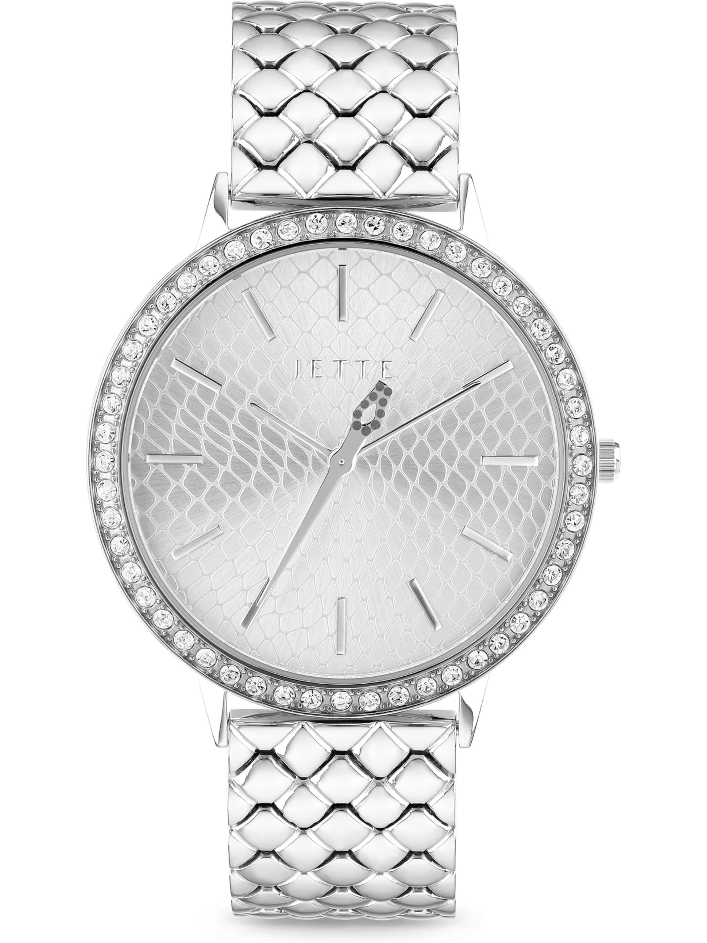 JETTE Analog Watch in Silver: front