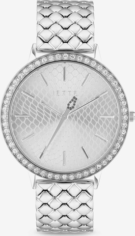 JETTE Analog Watch in Silver: front