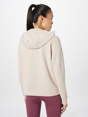 4F Athletic Zip-Up Hoodie in Brown