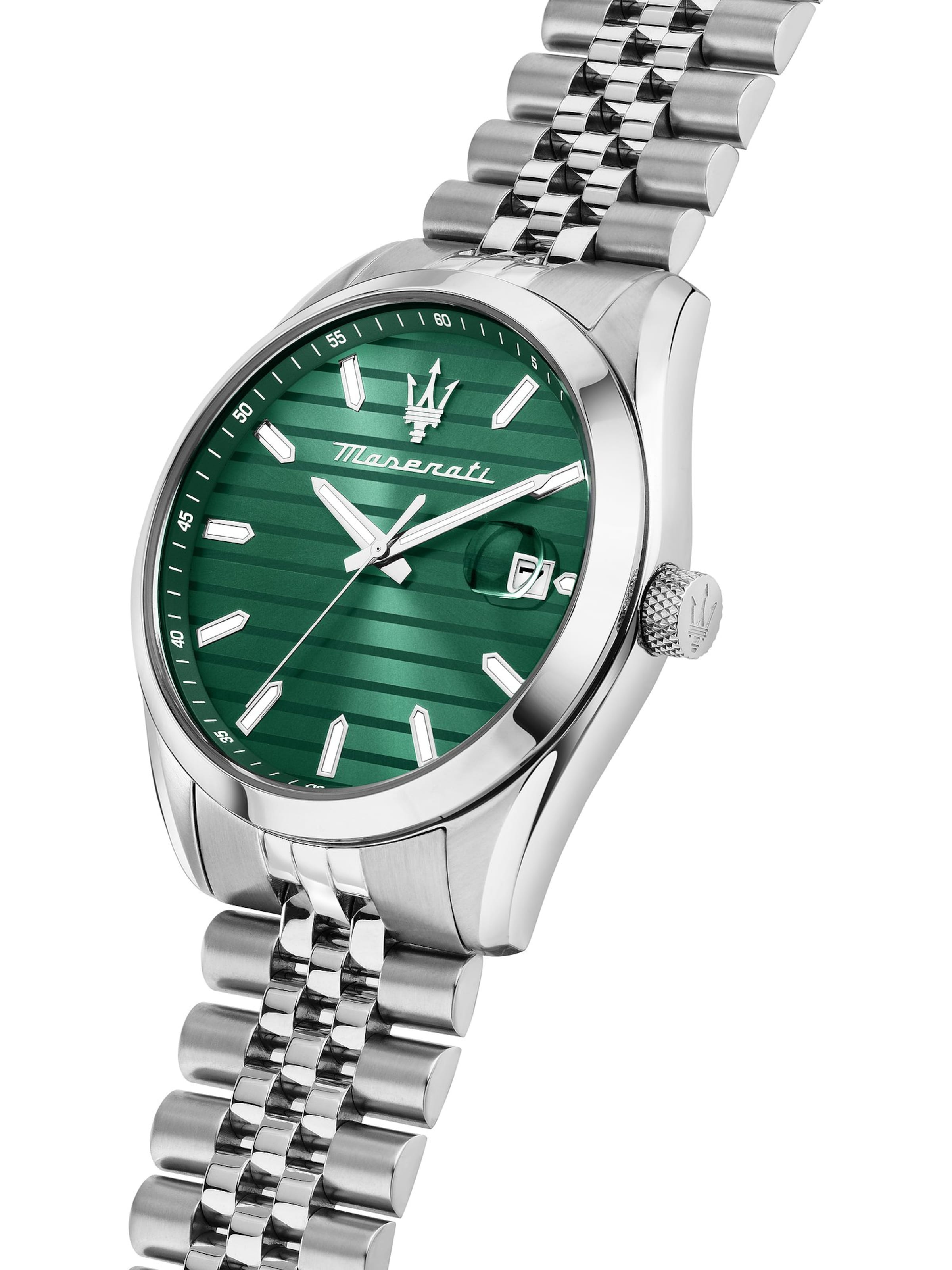 Maserati Uhr in Silber