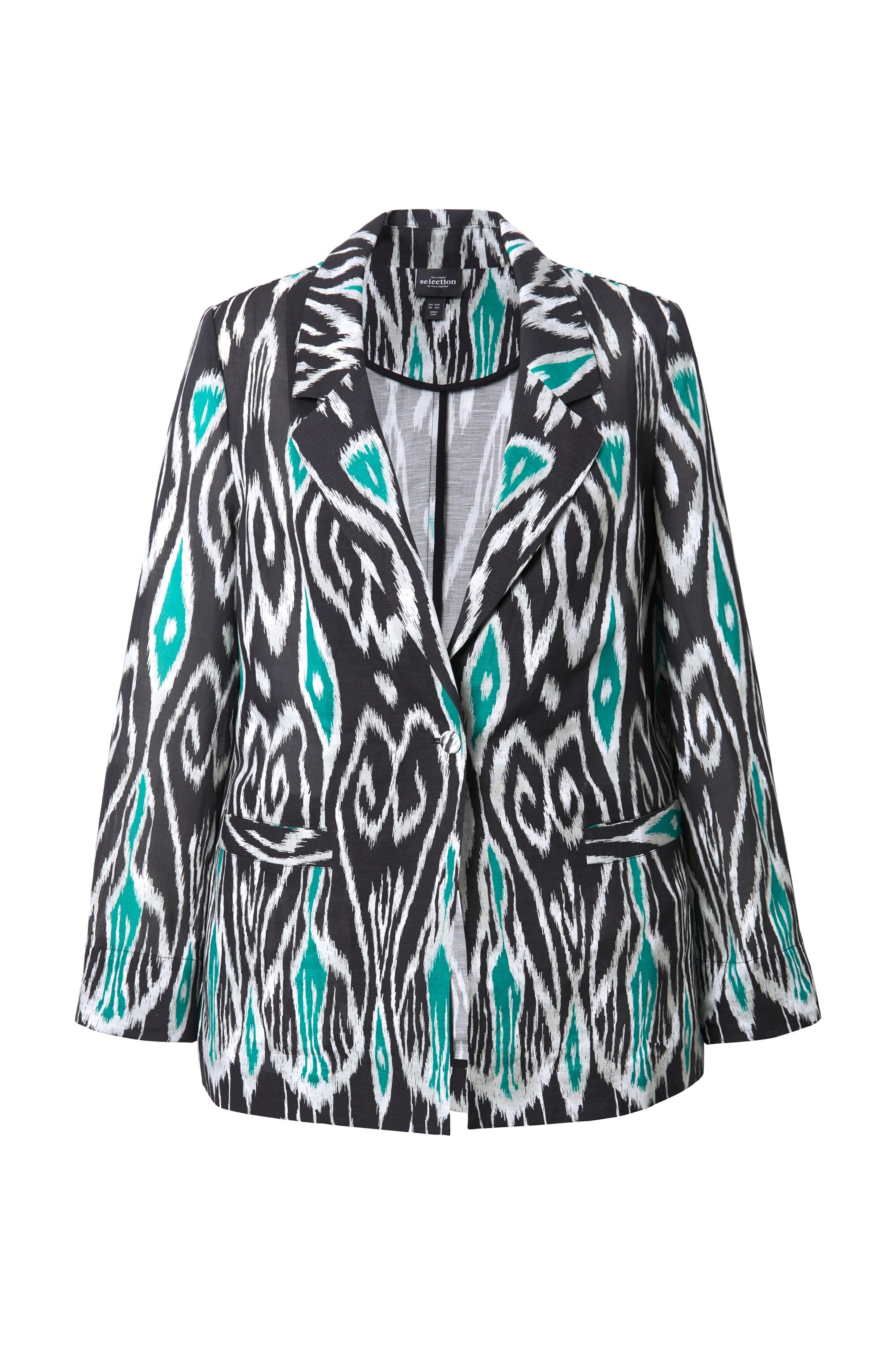 Ulla Popken Blazers in Zwart: voorkant