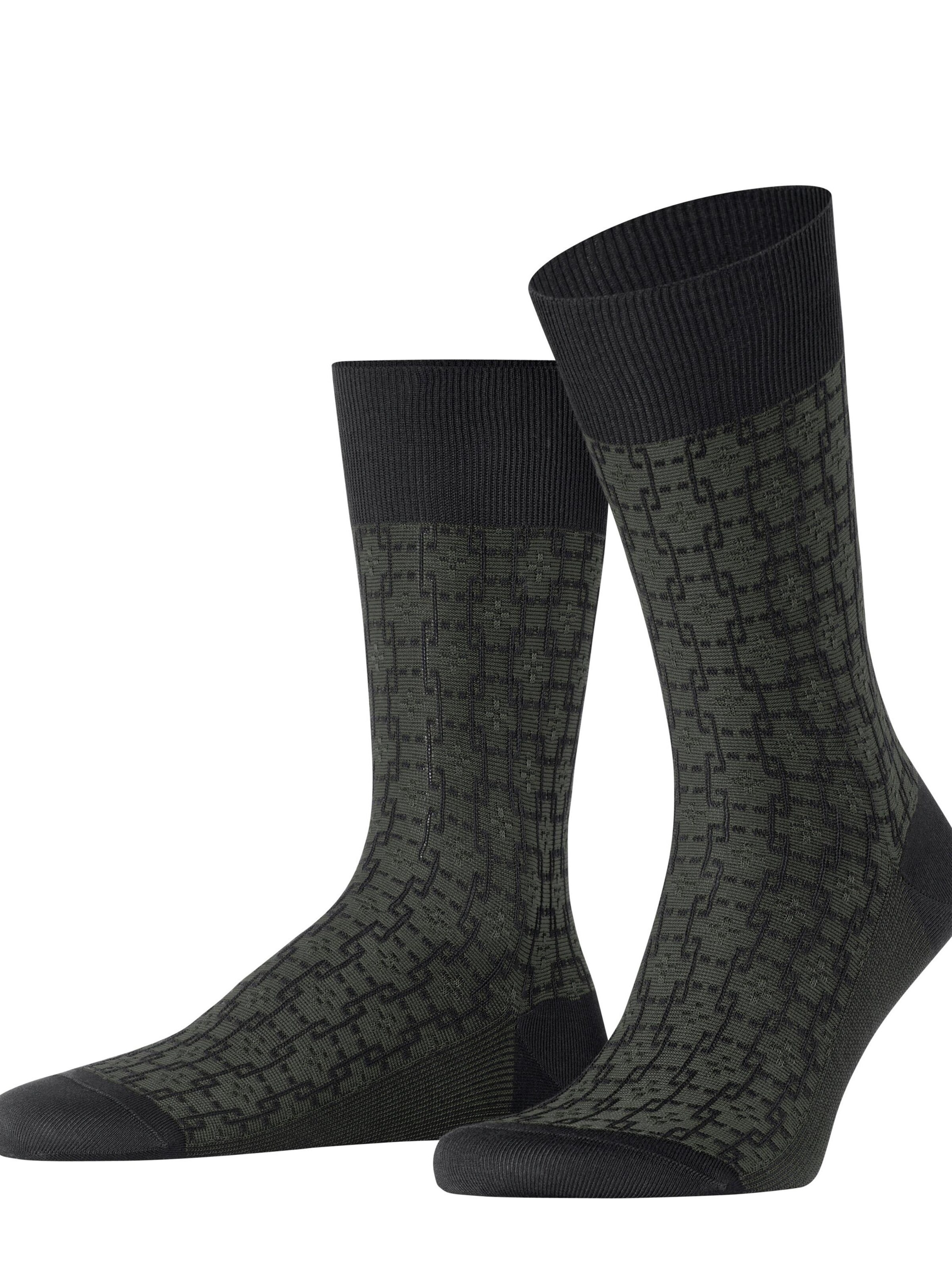 FALKE Socken 'Artwork Tie'‌‌‌‌‌‌‌‌‌‌ in Schwarz: Vorderseite