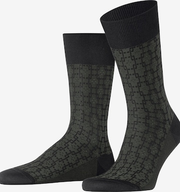 FALKE Socken 'Artwork Tie' in Schwarz: Vorderseite